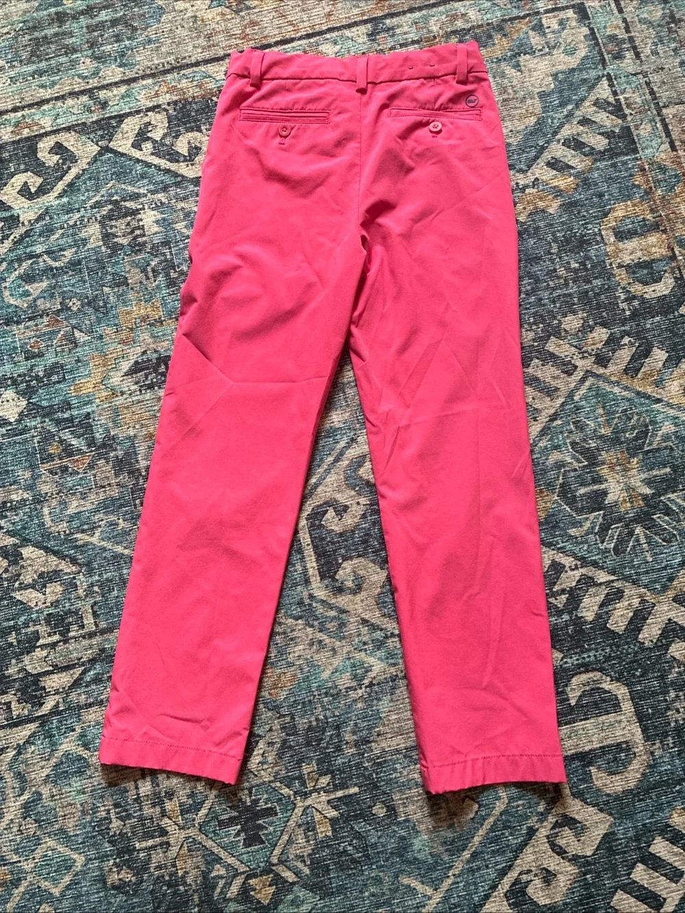 Vineyard Vines Boys Size 10 Breaker Performance Golf Pants Red